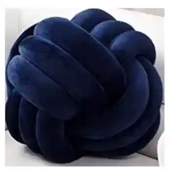 Navy Blue Knot Throw Pillow