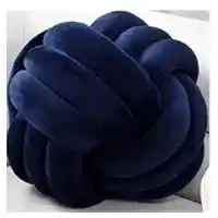Navy Blue Knot Throw Pillow