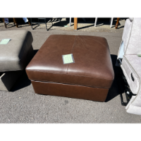 Jason Furniture Boston Chocolate Leather Storage Ottoman