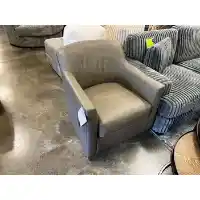 Ashley Bradney Swivel Accent Chair in Fossil Leather