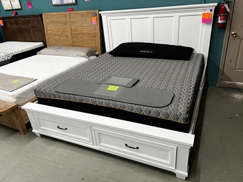 Bronson White King Storage Bed