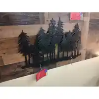 Distressed Bronze Trees Metal Wall Art