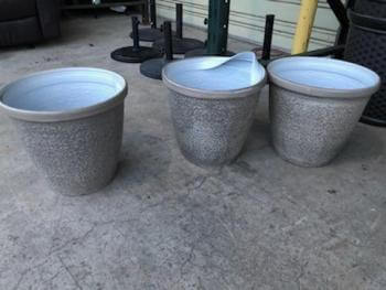 Light Brown Round Planter