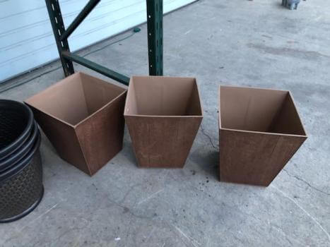 Brown Squared Planter