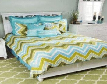 Rizzy Zig-Zag 3-Piece Queen Size Comforter Set