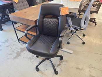 True Innovations Black Office Chair (blemish)