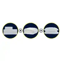 Serta Bundle:  Queen Sheets, Mattress Protector & 2 Down-Alternative Pillows