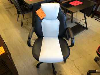 Living Style BRS Black & White Office Chair