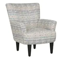 Emerald Cascade Cadet Patterned Accent Chair