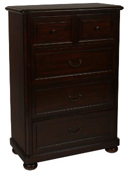 New Classic Canyon Ridge Chestnut Finish 5-Drawer Chest
