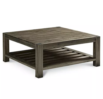 Modus Canyon Distressed Hardwood Square Coffee Table