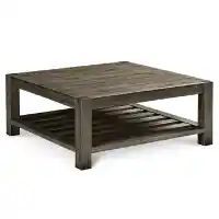 Modus Canyon Distressed Hardwood Square Coffee Table