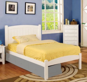 Furniture of America Caren White Twin Platform Bed