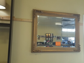 Homelegance Elegant Beige Mirror with Sculpted Overlay Accents