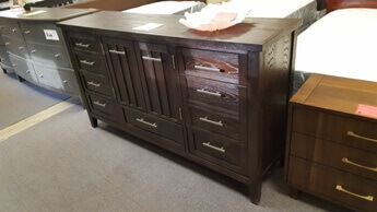 Casana Rustic Harwood Dresser with Cupboard