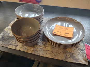 S+L Celina Grey 12-Piece Dinnerware Set (service for 4)