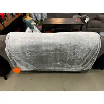 Large Charcoal Faux Fur Throw Blanket