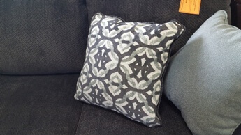 Ashley Charcoal, Silver & Ivory Throw Pillows (set of 2)