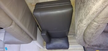 Chateau Dax Charcoal Chaise with Squared Arm