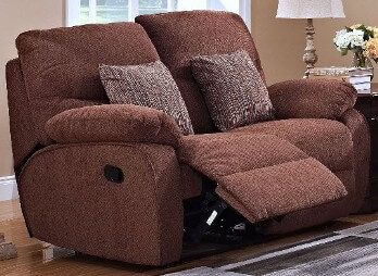 New Classic Cheshire Fudge Reclining Loveseat