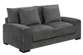 Porter Big Chill Pewter Chenille Loveseat