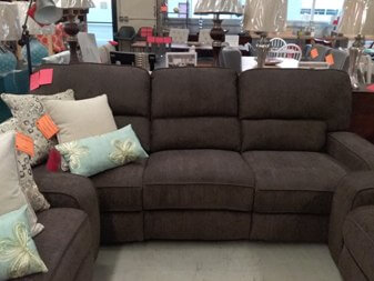 Homelegance Chocolate Power Reclining Sofa with Power Adjustable Headrests