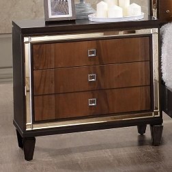 New Classic Claire Chocolate 3-Drawer Nightstand