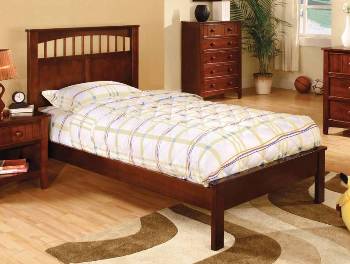 Furniture of America Carus Espresso Finish Twin Platform Bed