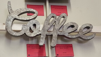 CBK Galvanized Coffee Wall Decor