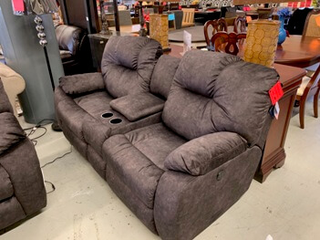 Avalon Power Reclining Console Sofa in Rocky Road Godiva