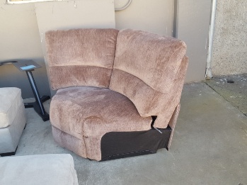 New Classic Covington Lava Brown Corner Chair