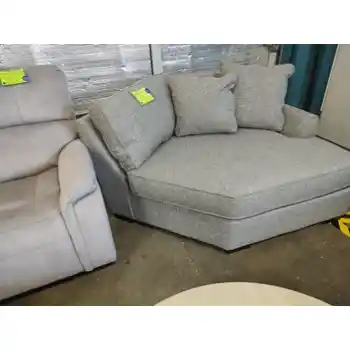 Max Home Geneva Champagne Fabric Cuddler Chair