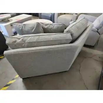 Max Home Geneva Champagne Fabric Cuddler Chair