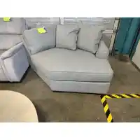 Max Home Geneva Champagne Fabric Cuddler Chair