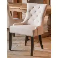 Noble House Curtis Linen Side Chairs (set of 2)