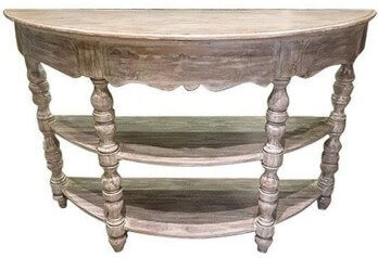 Crestview Bengal Manor Demilune Console Table