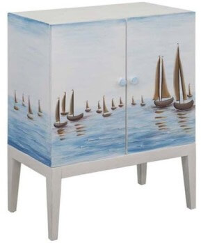Crestview Sailboats Console Cabinet