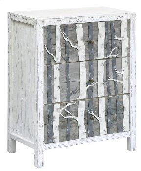 Crestview Aspen Trees Console Cabinet