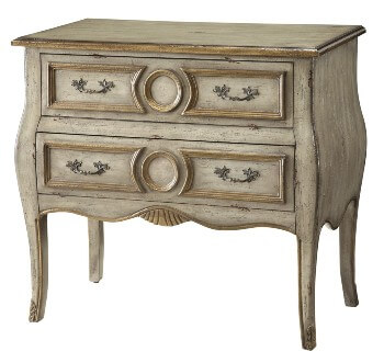 Crestview Victoria 2-Drawer Bombay Console Chest
