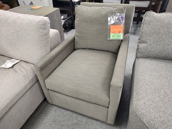 Daly Ash Fabric Swivel Chair