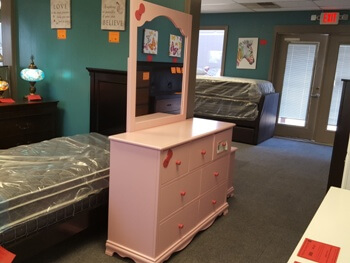 Furniture Of America Dani Pink Dresser with Mirror (blemish)