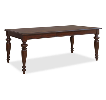 Daria Cherry Finish Rectangular Dining Table with 2 Leaves