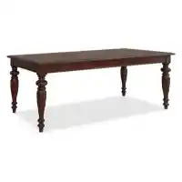 Daria Cherry Finish Rectangular Dining Table with 2 Leaves