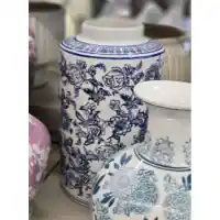 Three Hands Dark Blue & White Large Oriental Vase
