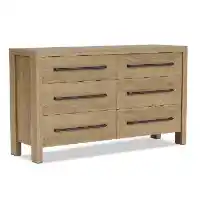 Davie Hardwood 6-Drawer Dresser