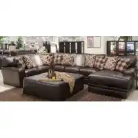 Jackson Furniture Denali Mocha Leather 3-Piece Sectional