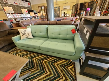 Homelegance Deryn Teal Sofa