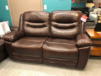 Coaster Destin Brown Leather Power Reclining 2-Piece Sofa