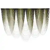 Designer Draped White & Green Macrame Wall Art Panel 41 x 57