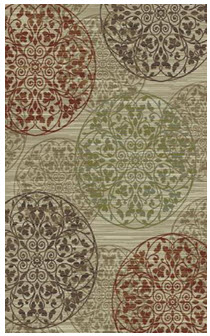Mohawk Elegant Scrolls Heather 6-6 x 9-6 Area Rug